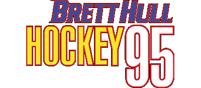Brett Hull Hockey '95 logo for Super Nintendo